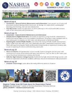 Example Summer Camp Packet Summer-Camp-Packet-v2 – Nashua Community College