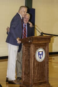 Sean Jordan and Jim O'Neill spoke at the Dedication event.