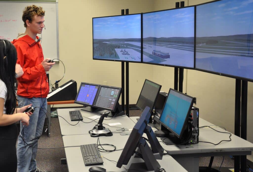 The Air Traffic Control simulation lab at NCC