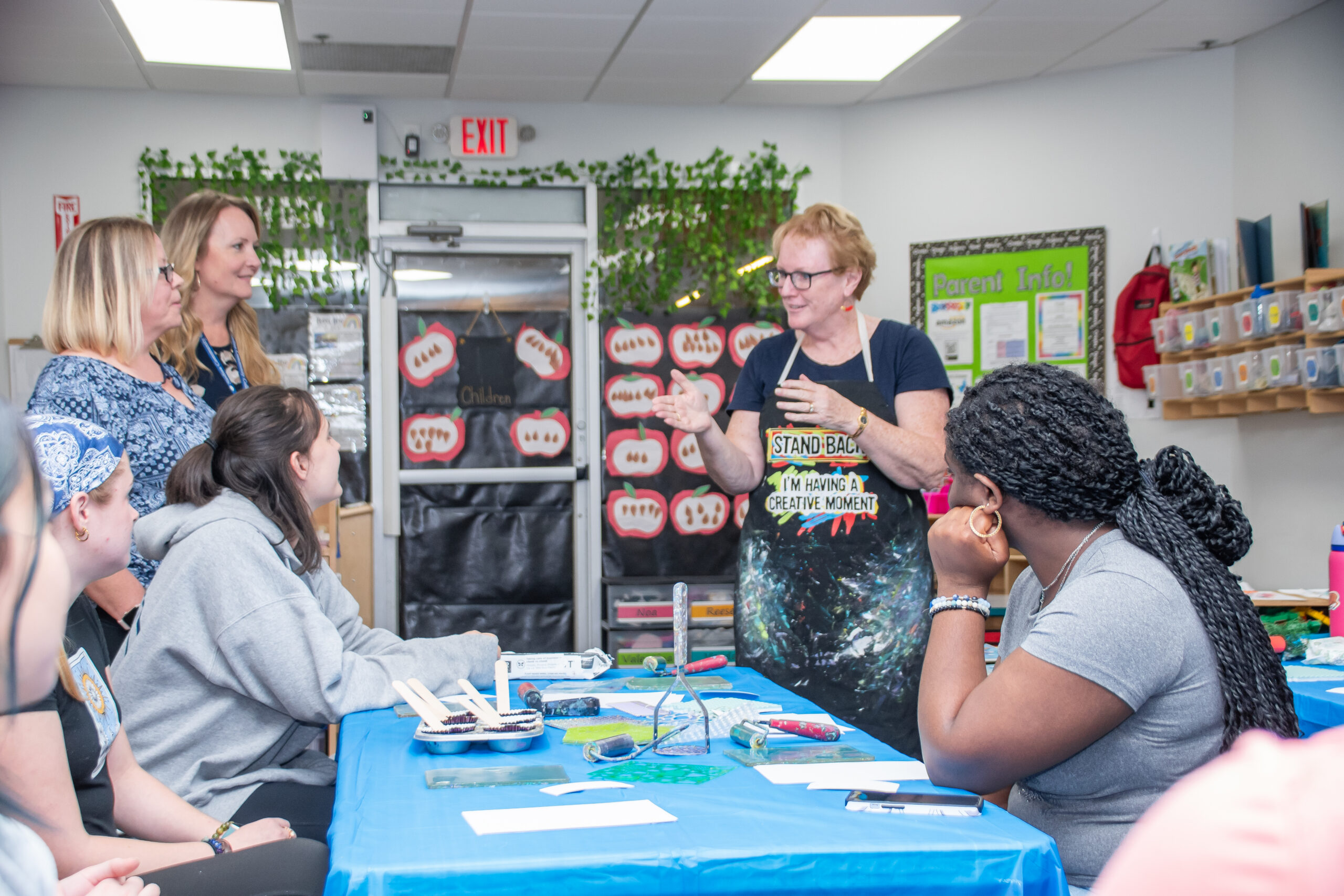 Professor Lisa Furman established Early Childhood Education courses at the Merrimack YMCA in fall 2023. These classes were open to YMCA staff and the general public, including current high school students who enrolled through the Early College program to earn high school and college credit. The YMCA provided the classroom space, and offered childcare for students during the class.