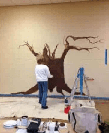 the painting of the tree